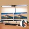 LED Desk Lamp with Clamp Double Head Adjustable Gooseneck 50 Lighting Modes Timer